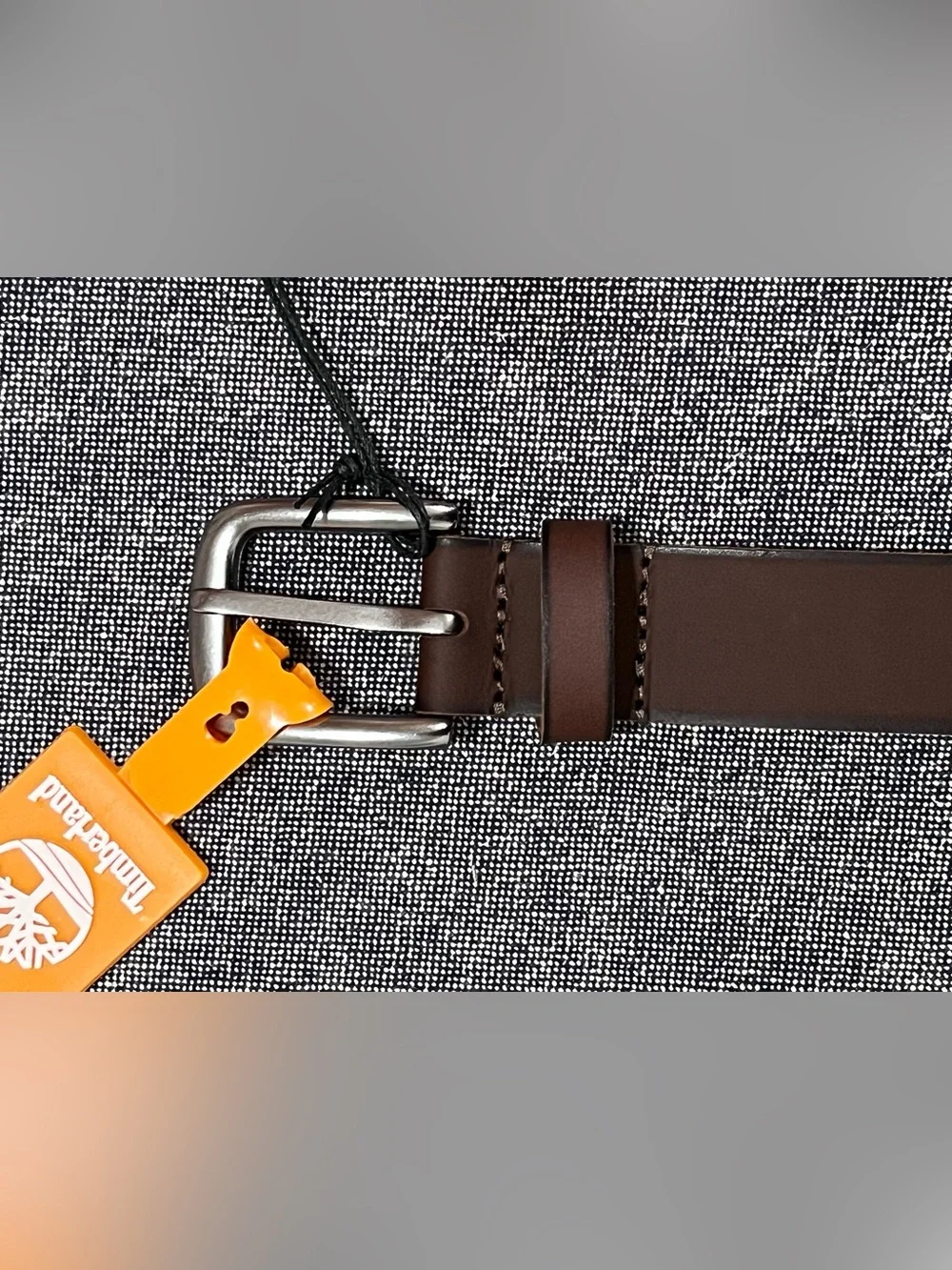 Timberland Boys Genuine Leather Belt Brown Size Small 22-24” Classic Buckle NWT